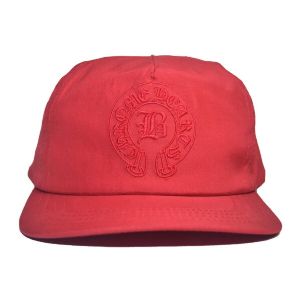 Chrome Hearts X Bella Hadid Slouch 5-Panel Hat Red